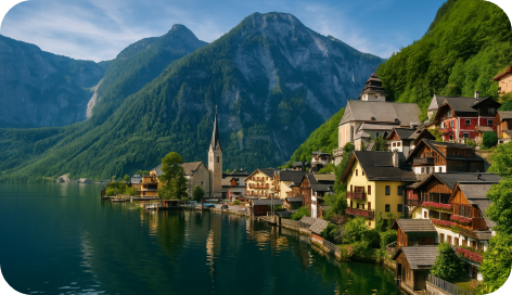 "할슈타트" 컴퓨터 그레픽으로 표현