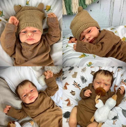 리본 베이비 인형 - 신생아와 매우 흡사하게 제작된 인형