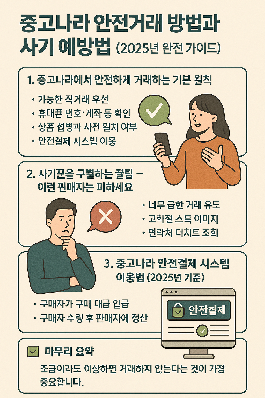 중고나라에서 안전하게 거래하는 방법