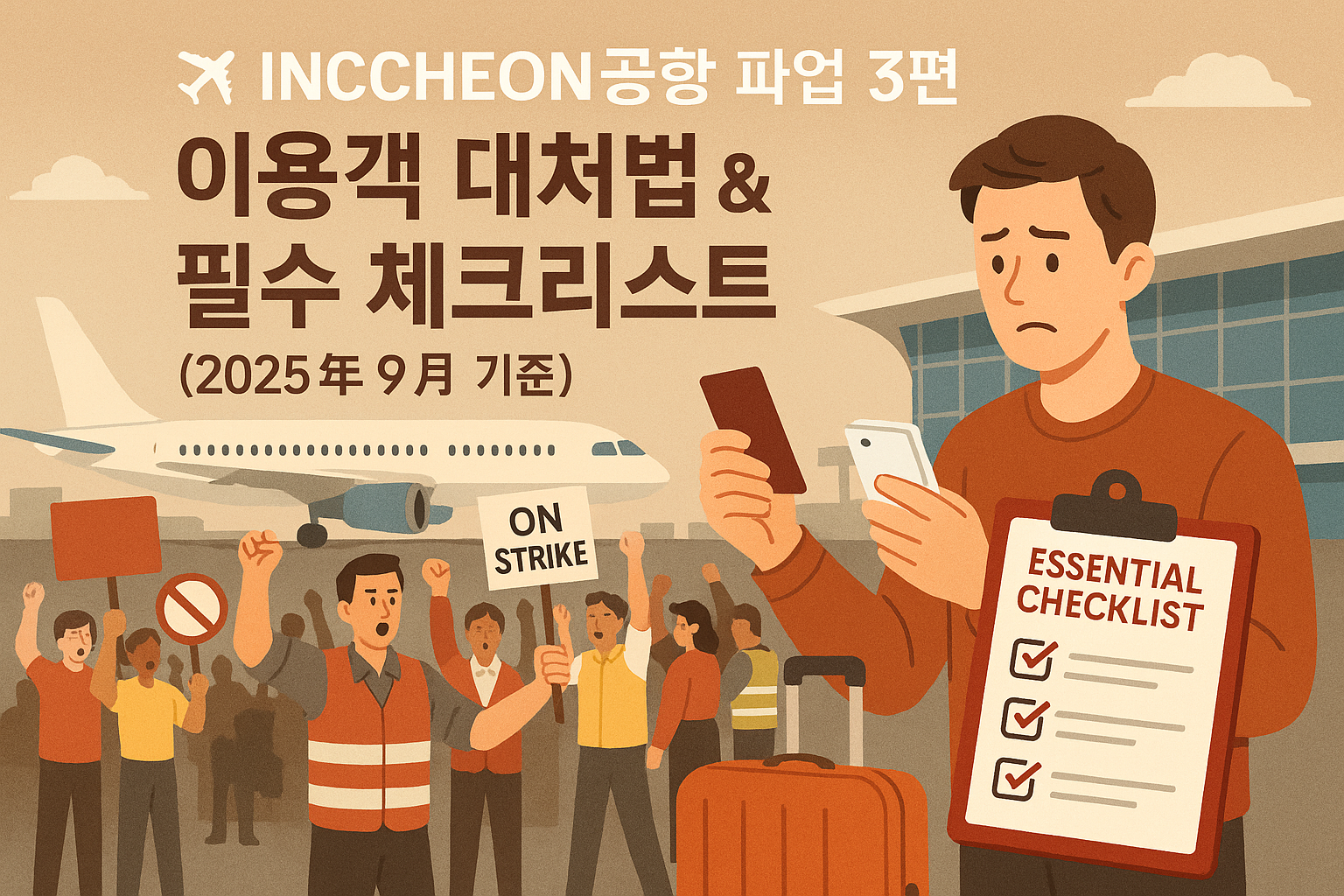 이용객 대처법 과 필수 체크리스트 2025년 9월 기준 사진 관련.