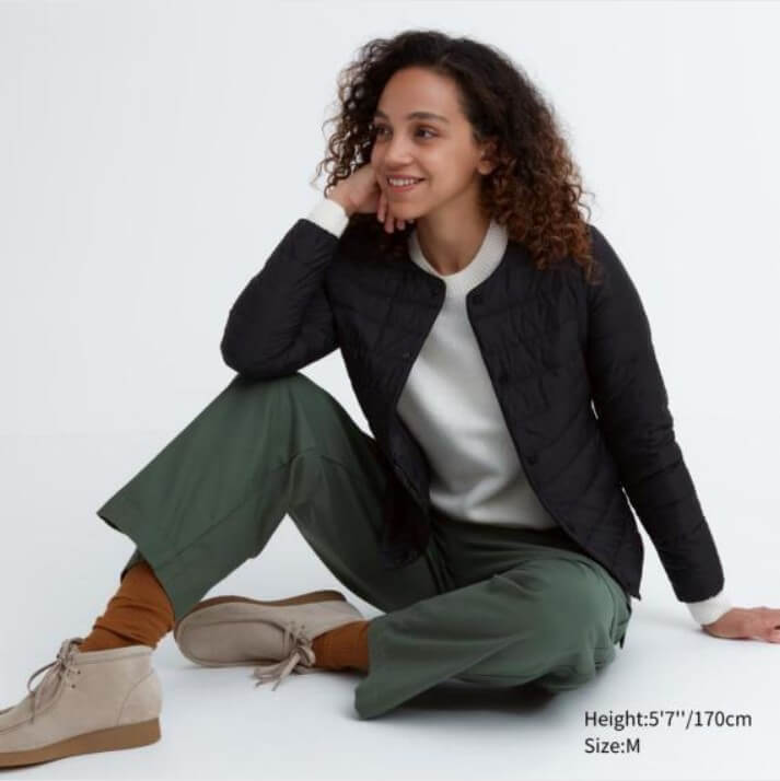 유니클로-경량패딩-블랙