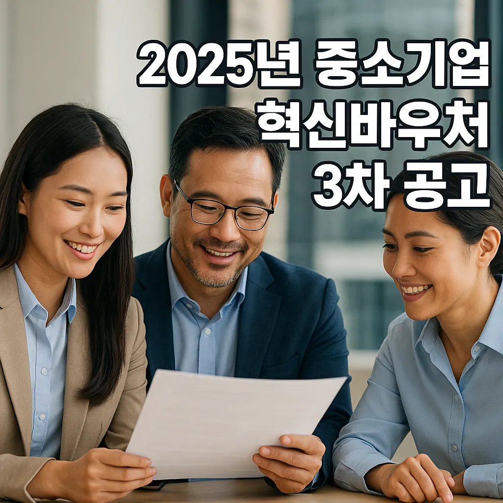2025년 중소기업 혁신바우처 3차 공고