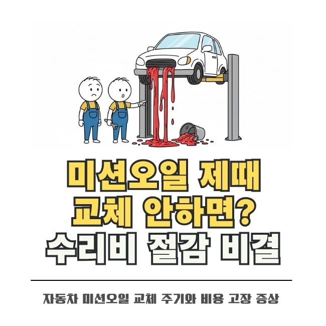 정기적인 미션오일 교체 주기와 변속기 점검 방법