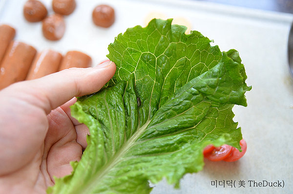 도시락 햄버거 픽 만드는 방법