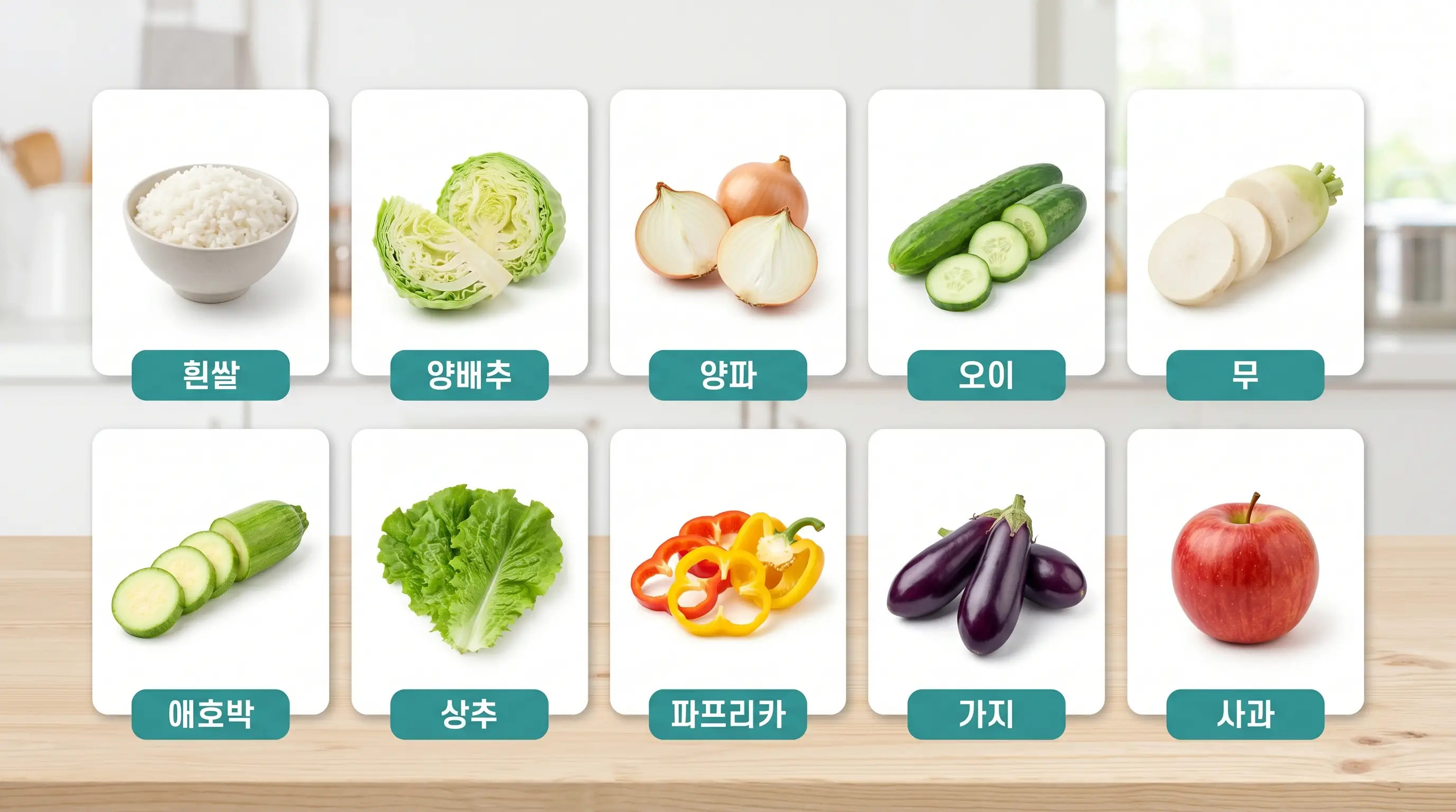 만성콩팥병 식단에서 조절 기준을 설명하는 음식 TOP10 예시