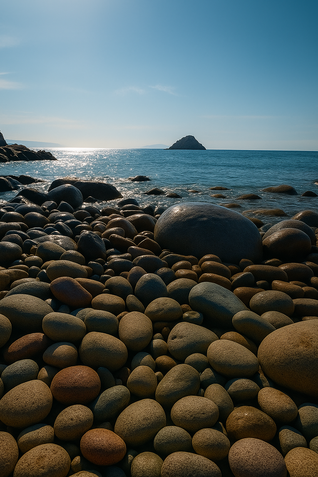 거제 흑진주 몽돌해변 사진