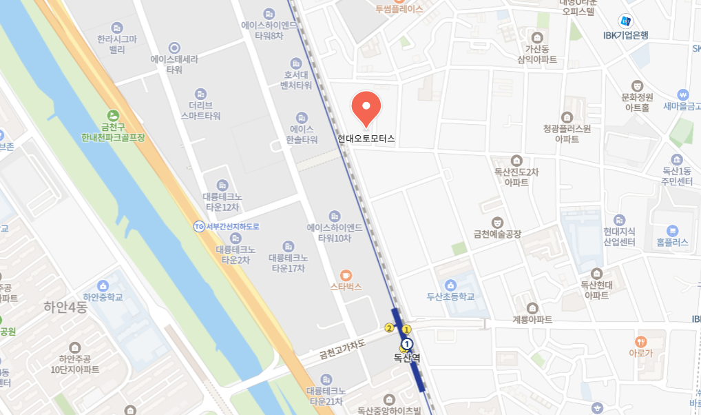 서울 금천구 민간 자동차검사소 위치 전화번호