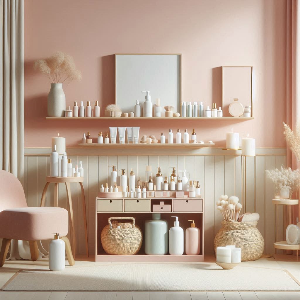 피부,체형관리 샵 배경