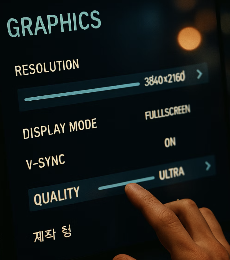 해상도와 옵션&amp;#44; 의외의 해결사