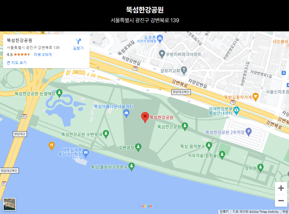 한강 드론쇼 길찾기