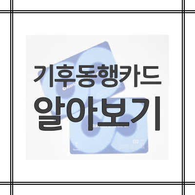 기후동행카드-알아보기