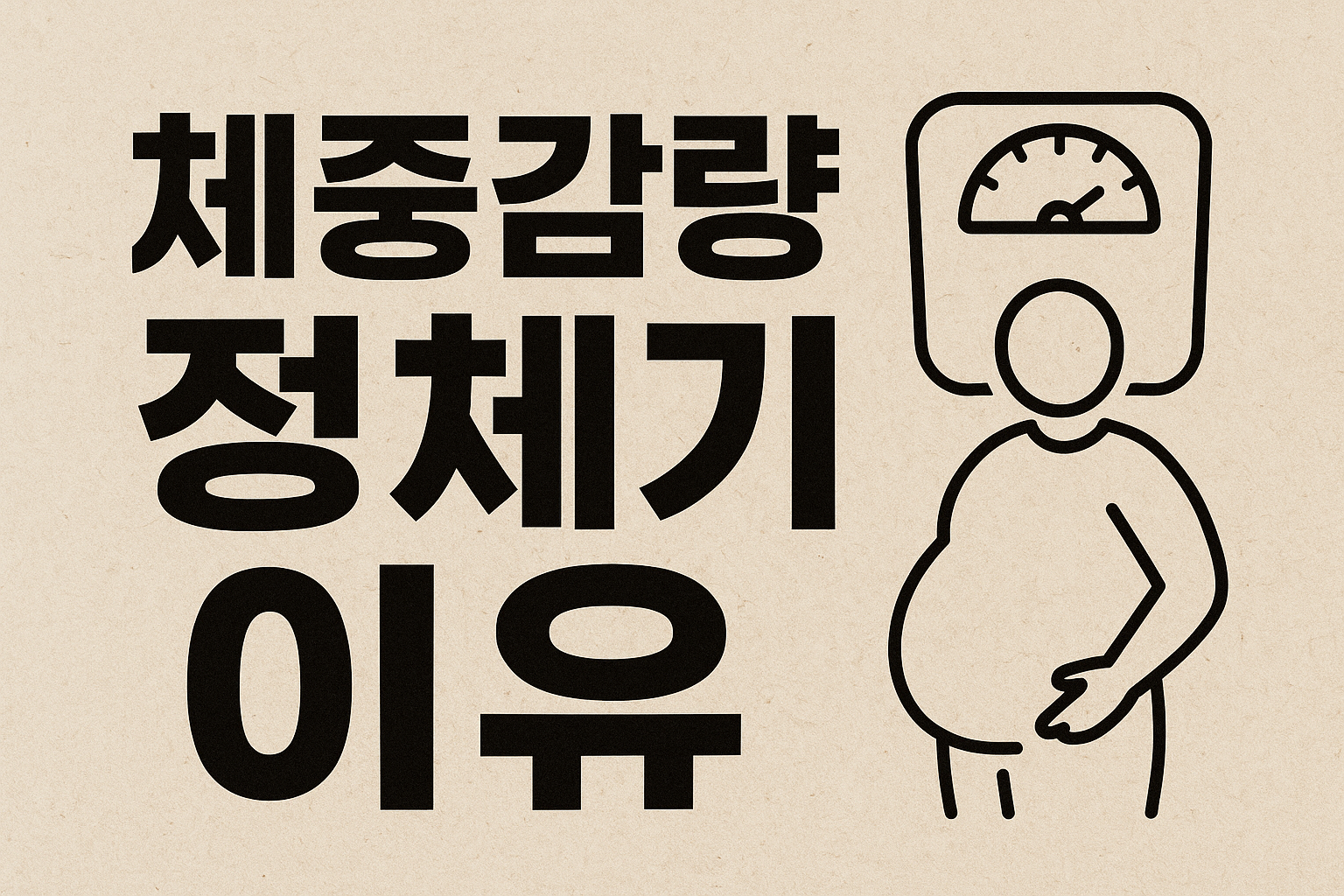 체중감량 정체기 이유 분석