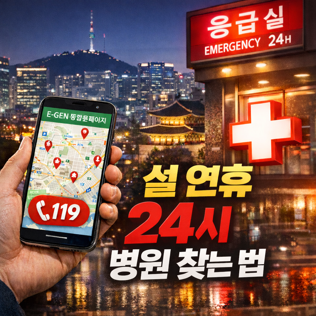 설 연휴 서울 종로구 24시 문 여는 병원 지금 바로 찾는 방법