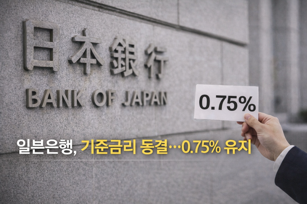 일본은행 금리동결 0.75% 유지, 엔화 투자 어떻게?