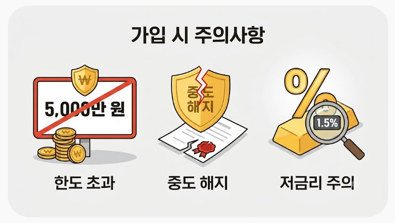 가입 주의사항 3가지