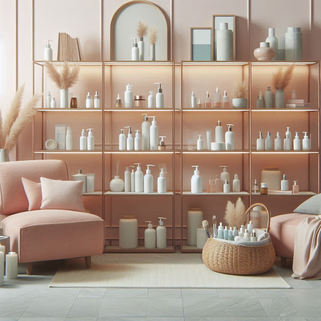 피부,체형관리 샵 배경