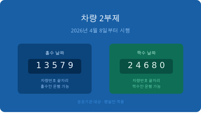 차량 2부제 위반 설명