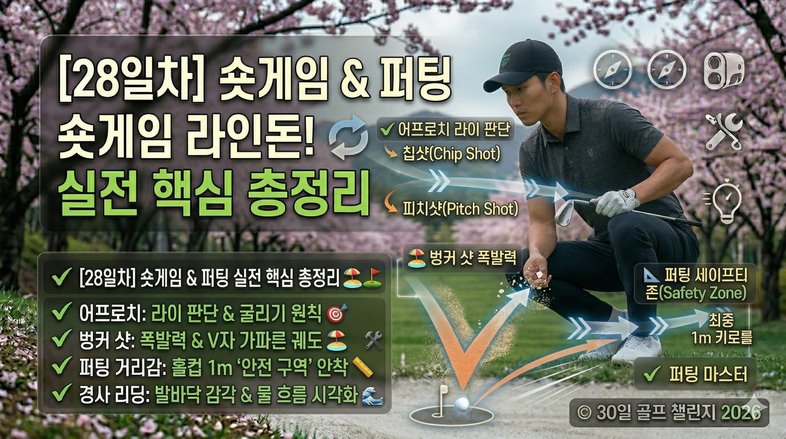 진정한 고수의 영역!숏게임 &amp; 퍼팅 실전 핵심 총정리