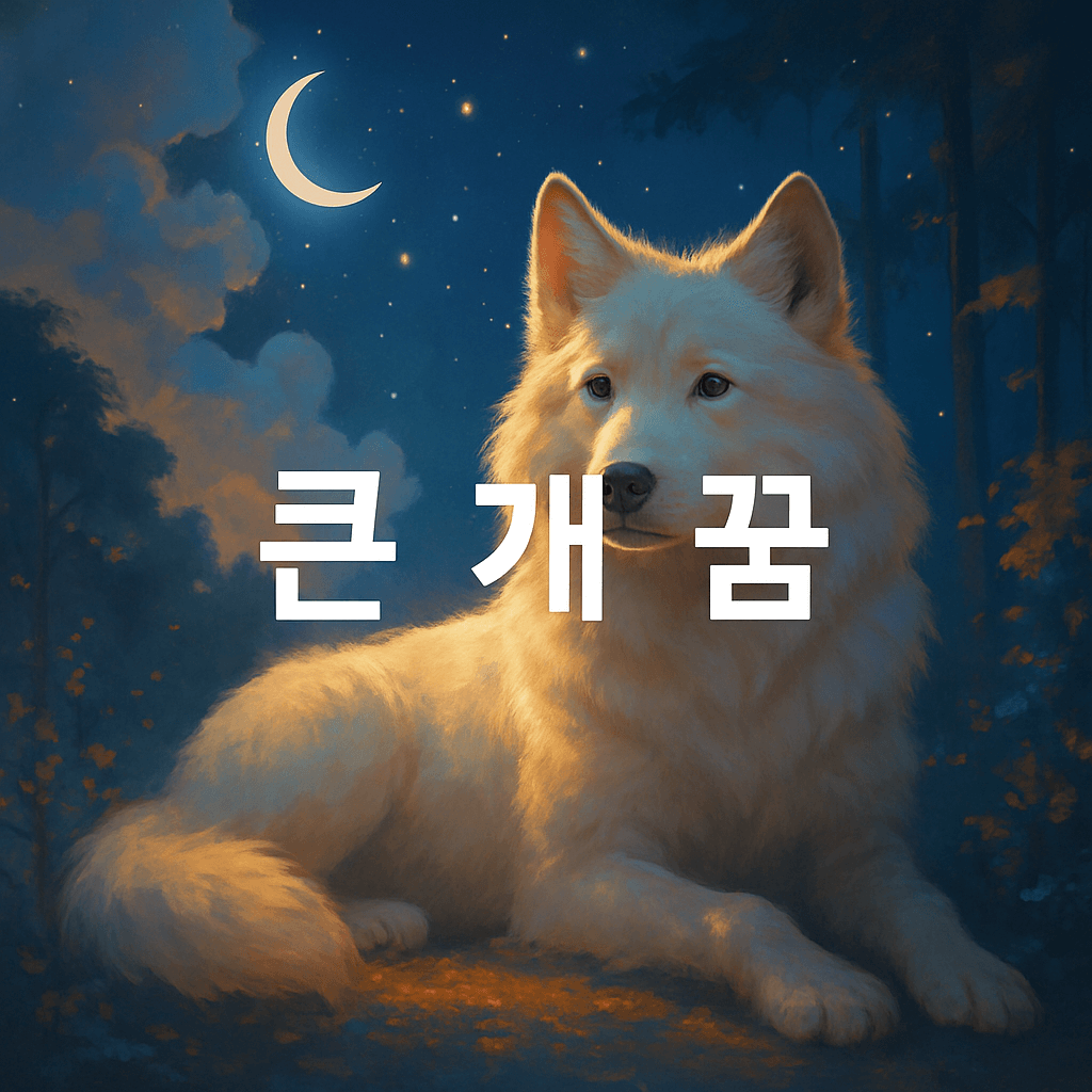 큰 개 꿈 해몽
