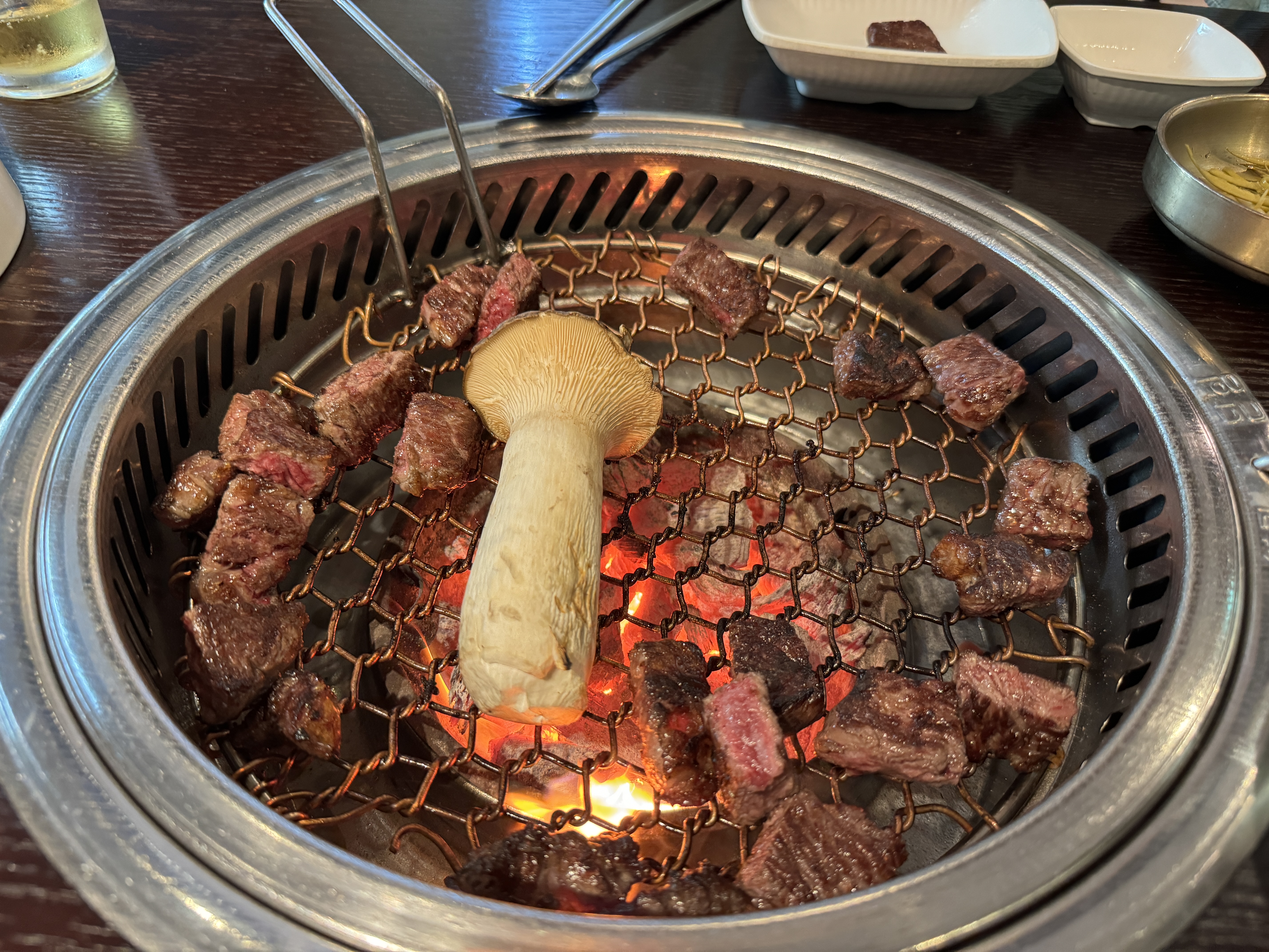 중계-한우-맛집-천우가-등심과버섯