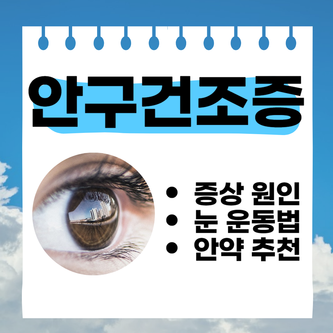 안구건조증 증상 치료법 눈 운동법