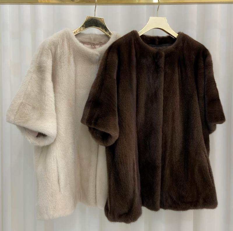 퍼자켓 밍크코트 라운드