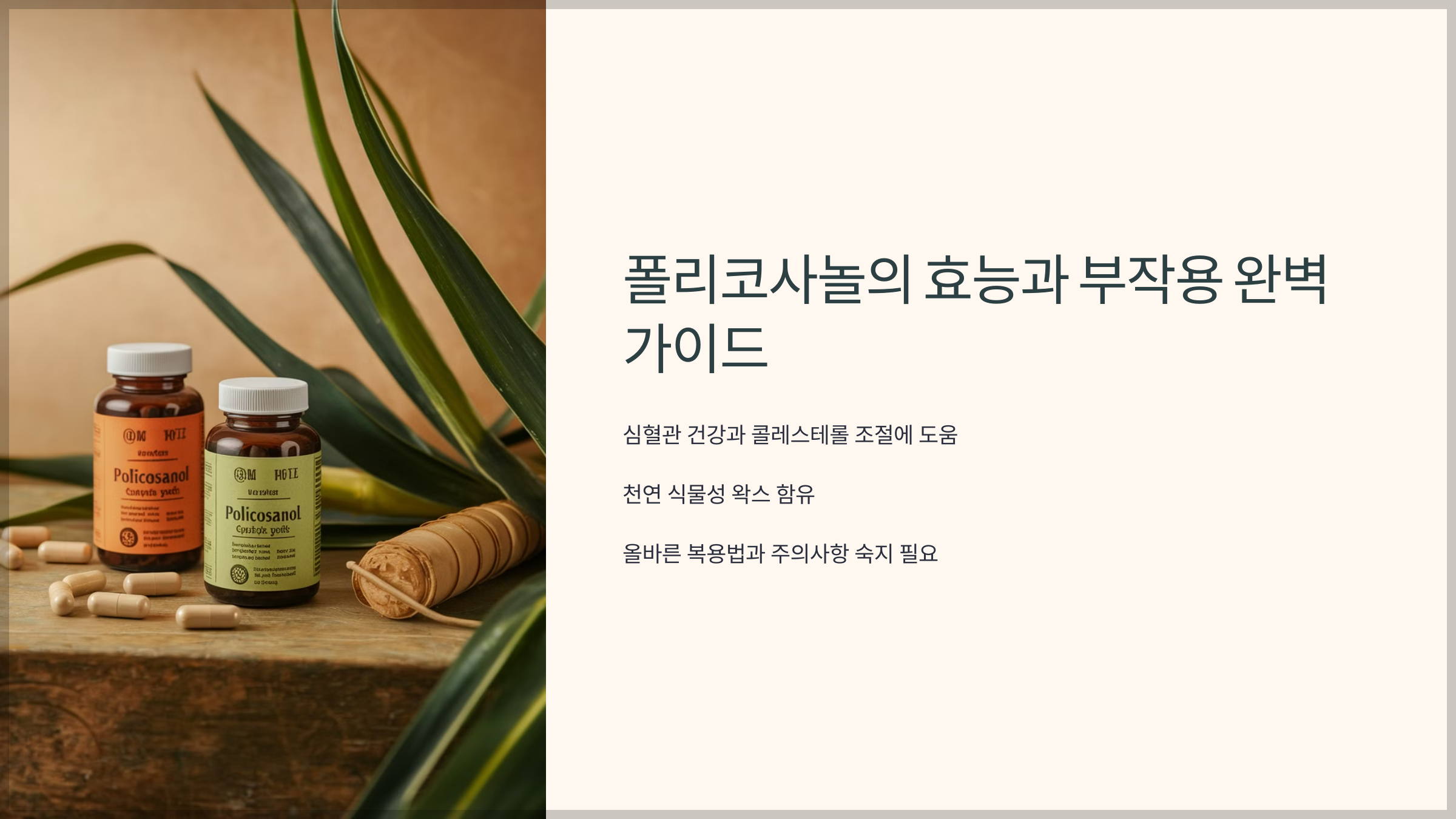 폴리코사놀 효능