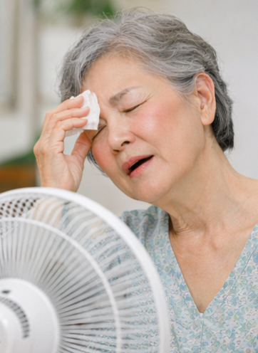 밤에 심해지는 홍조 해결(중년 여성 실천법)