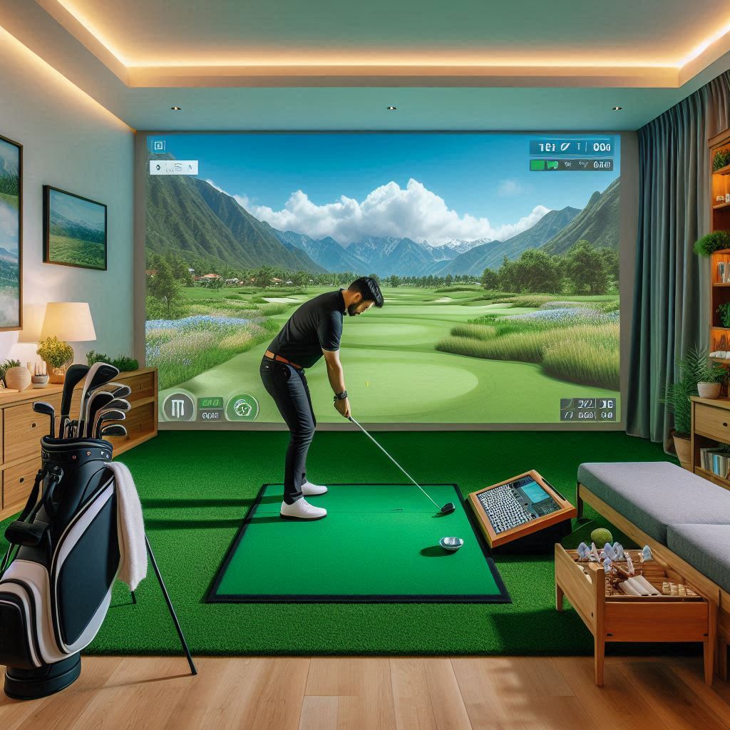 스크린골프장 배경