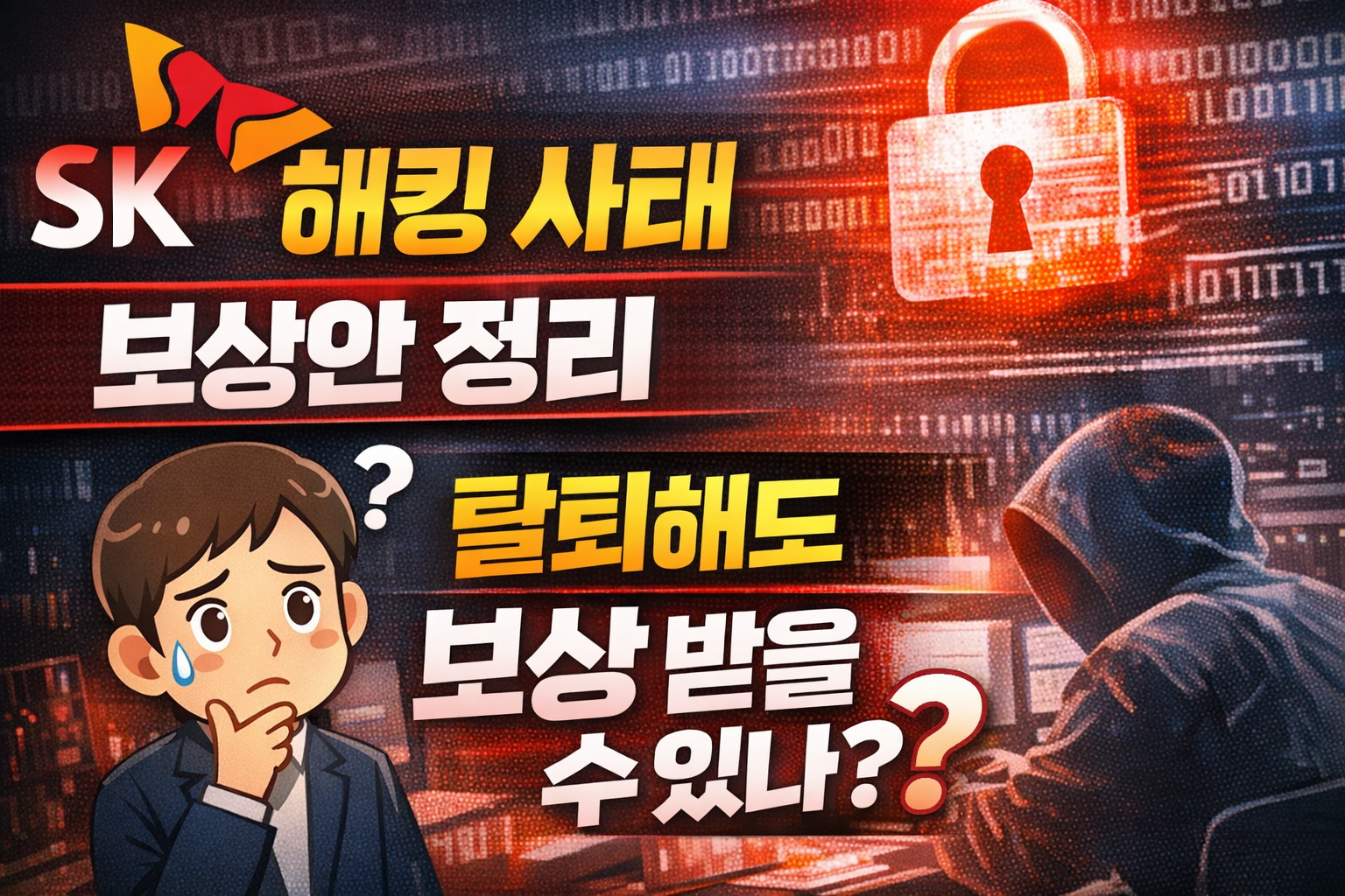 SKT 해킹 사태 보상안 정리(탈퇴 한 사람은?)