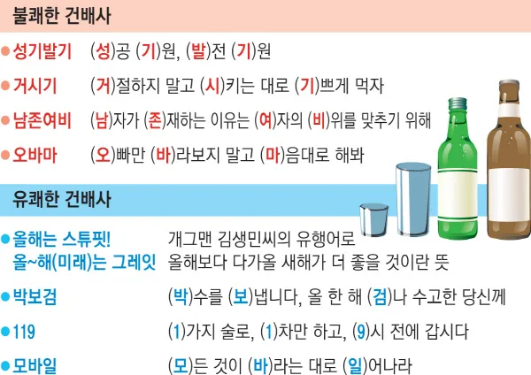 건배사 모음 예시 의미 10선_1