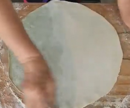 쑥콩칼국수반죽