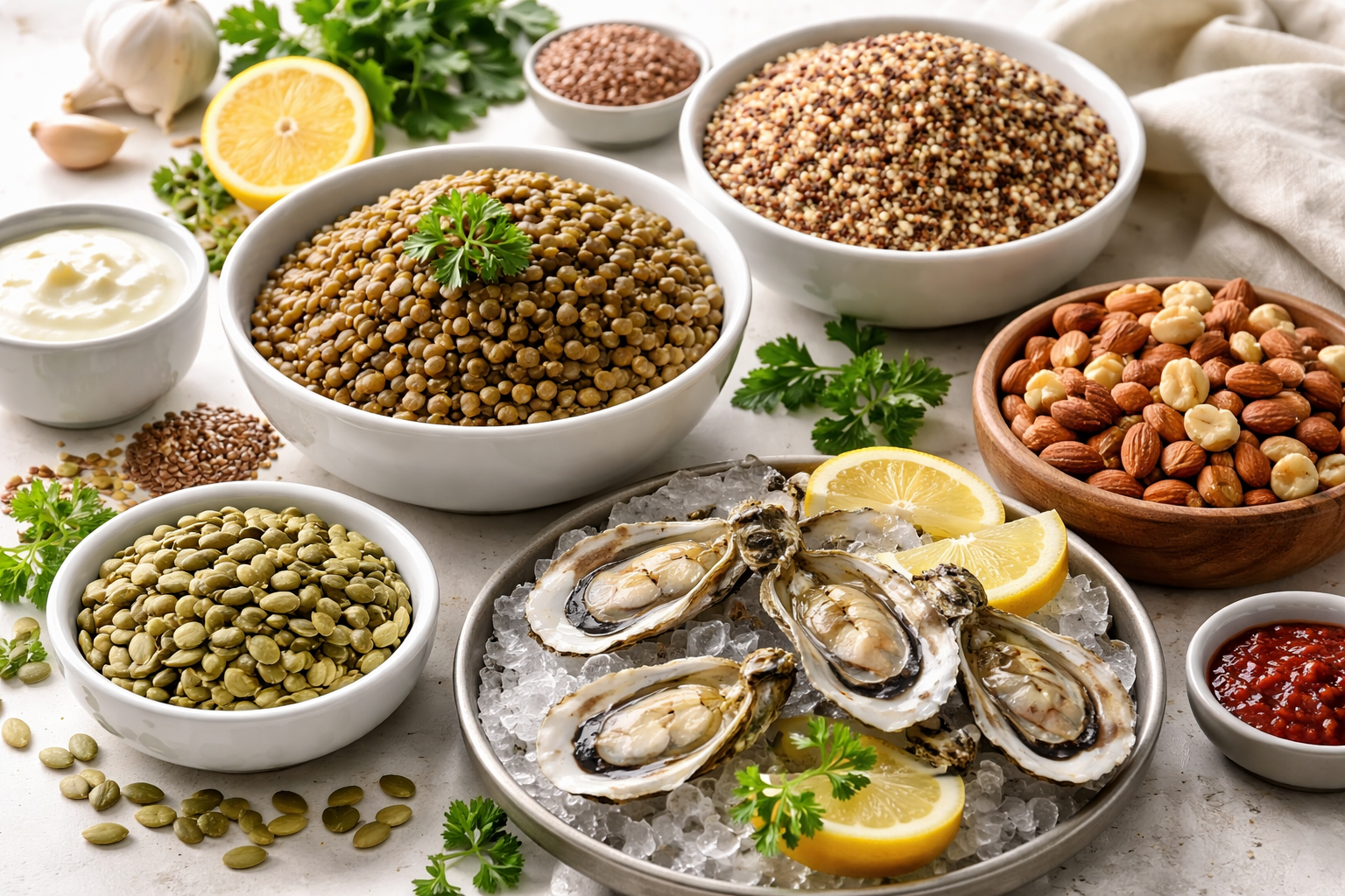 단백질과 미네랄이 풍부한 식단