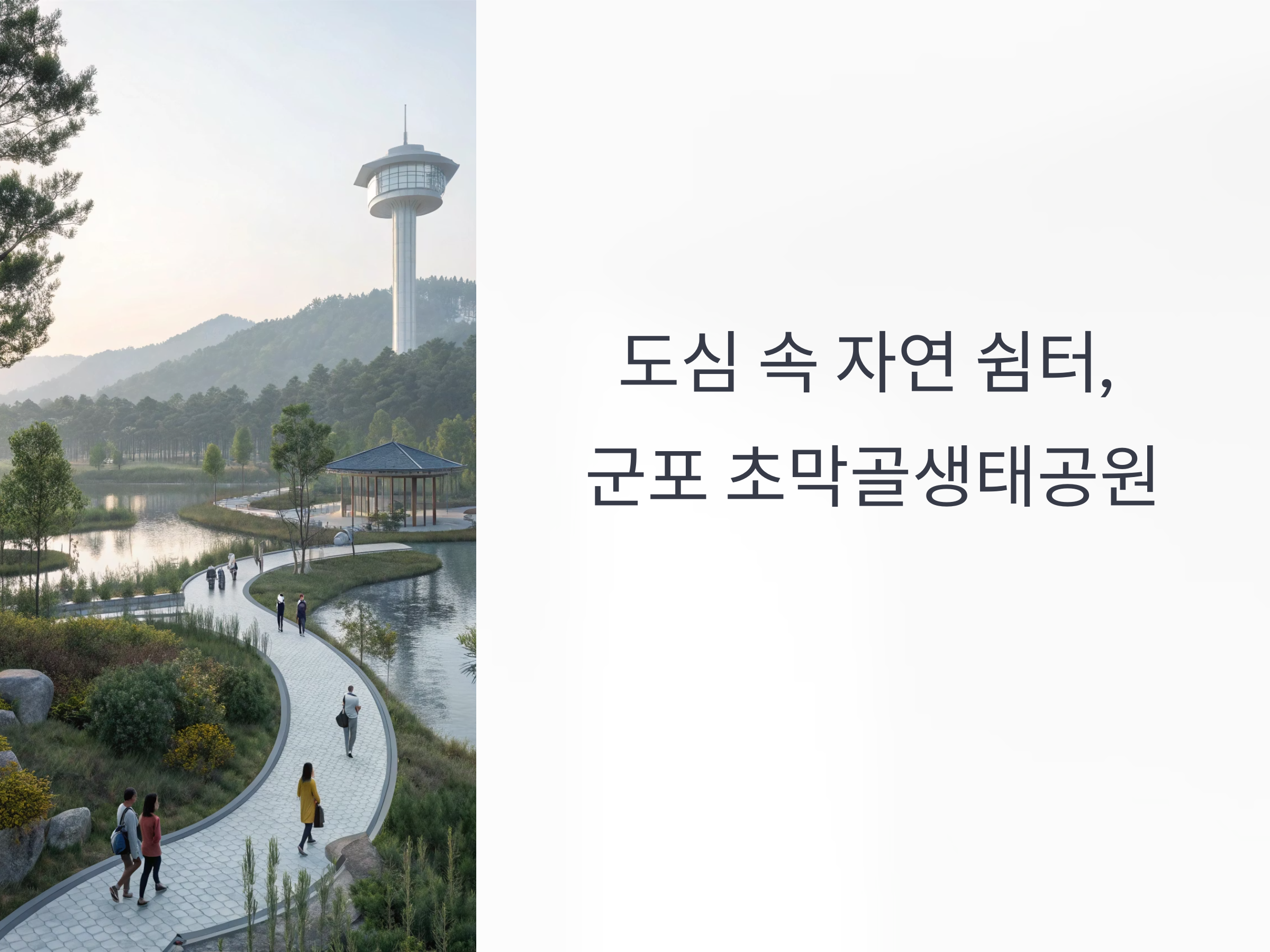 도심 속 자연 쉼터, 군포 초막골생태공원의 진짜 매력