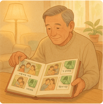 어버이날 감동 선물 추억앨범 꽃다발 현금케익2