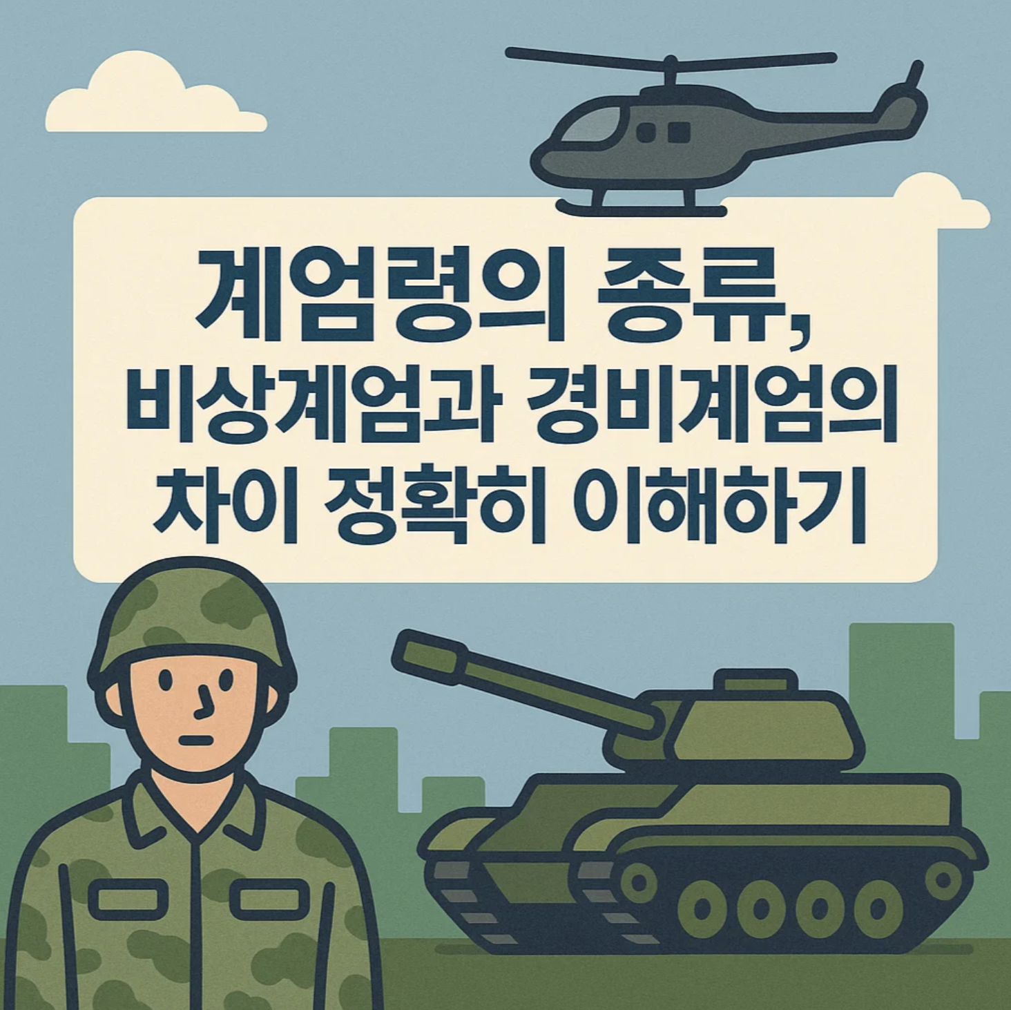 계엄령의 종류, 비상계엄과 경비계엄의 차이 정확히 이해하기