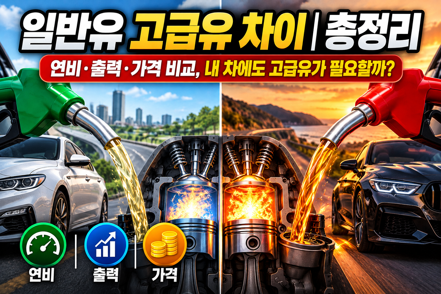 일반유 고급유 차이 총정리｜연비&middot;출력&middot;가격 비교, 내 차에도 고급유가 필요할까? 관련 사진