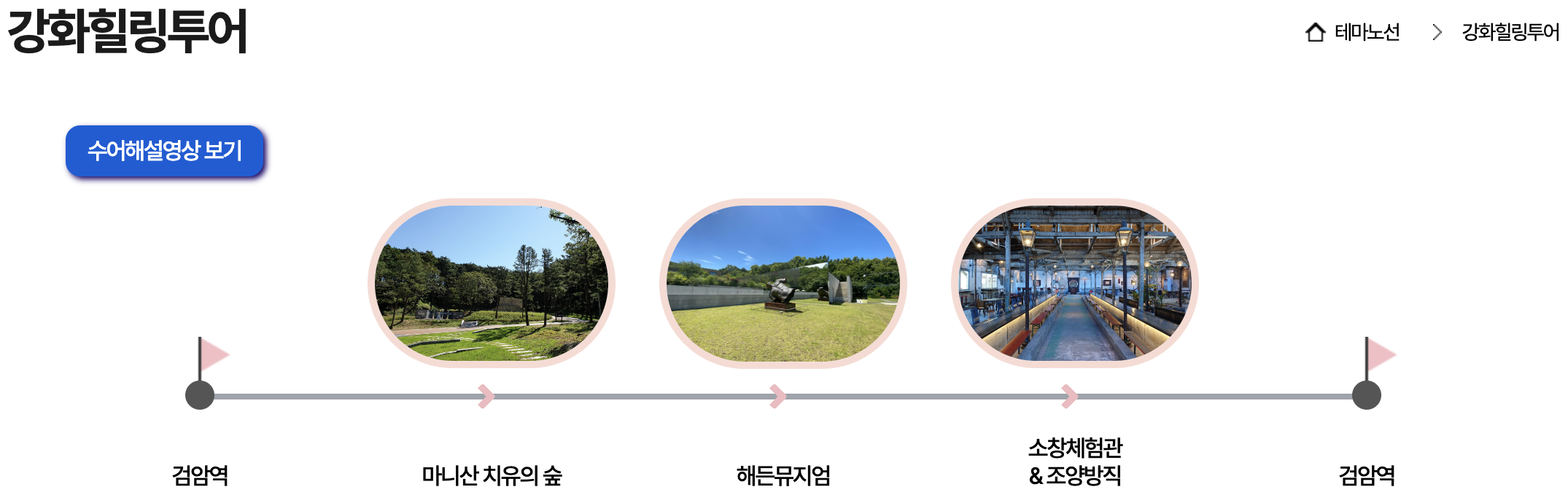 강화힐링투어 일정