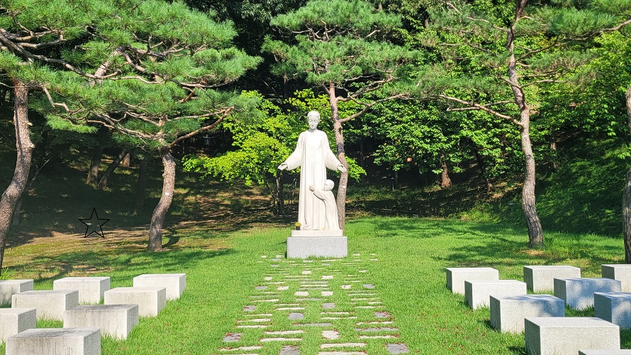 남양 성모 성지 성모자상 사진