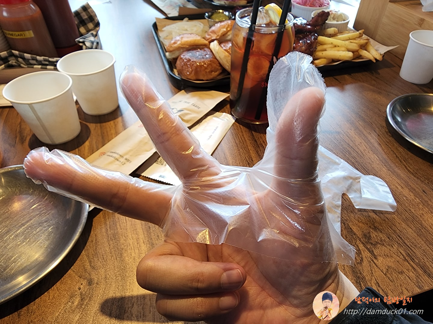 손가락 비닐 장갑