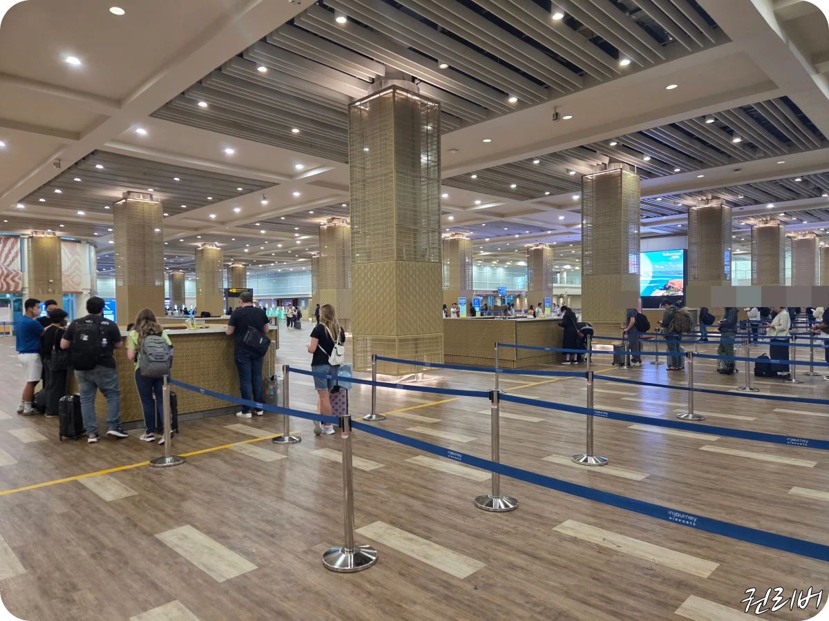 발리-입국-비자-신청-줄