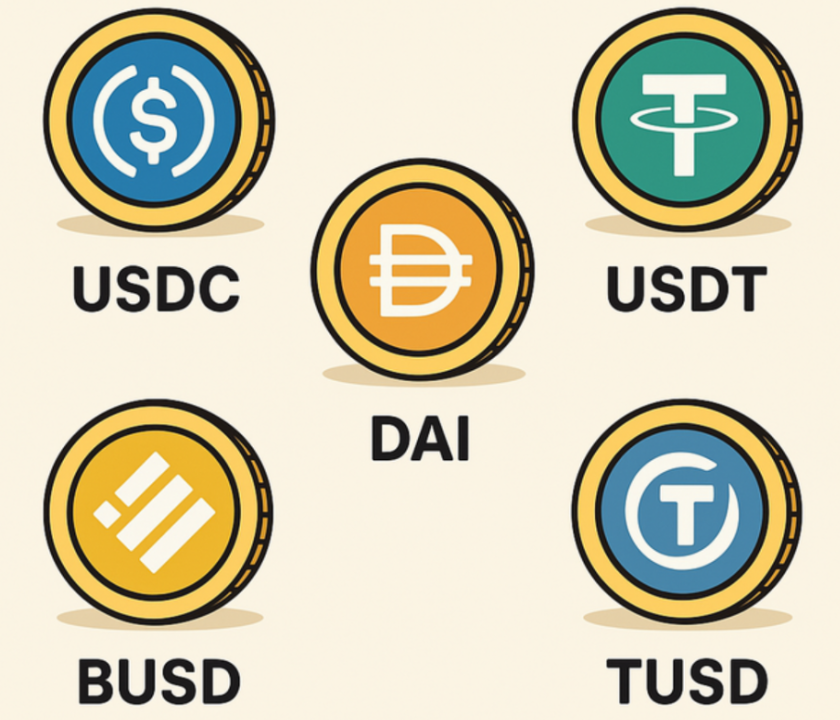 다양한 스테이블 코인의 종류
