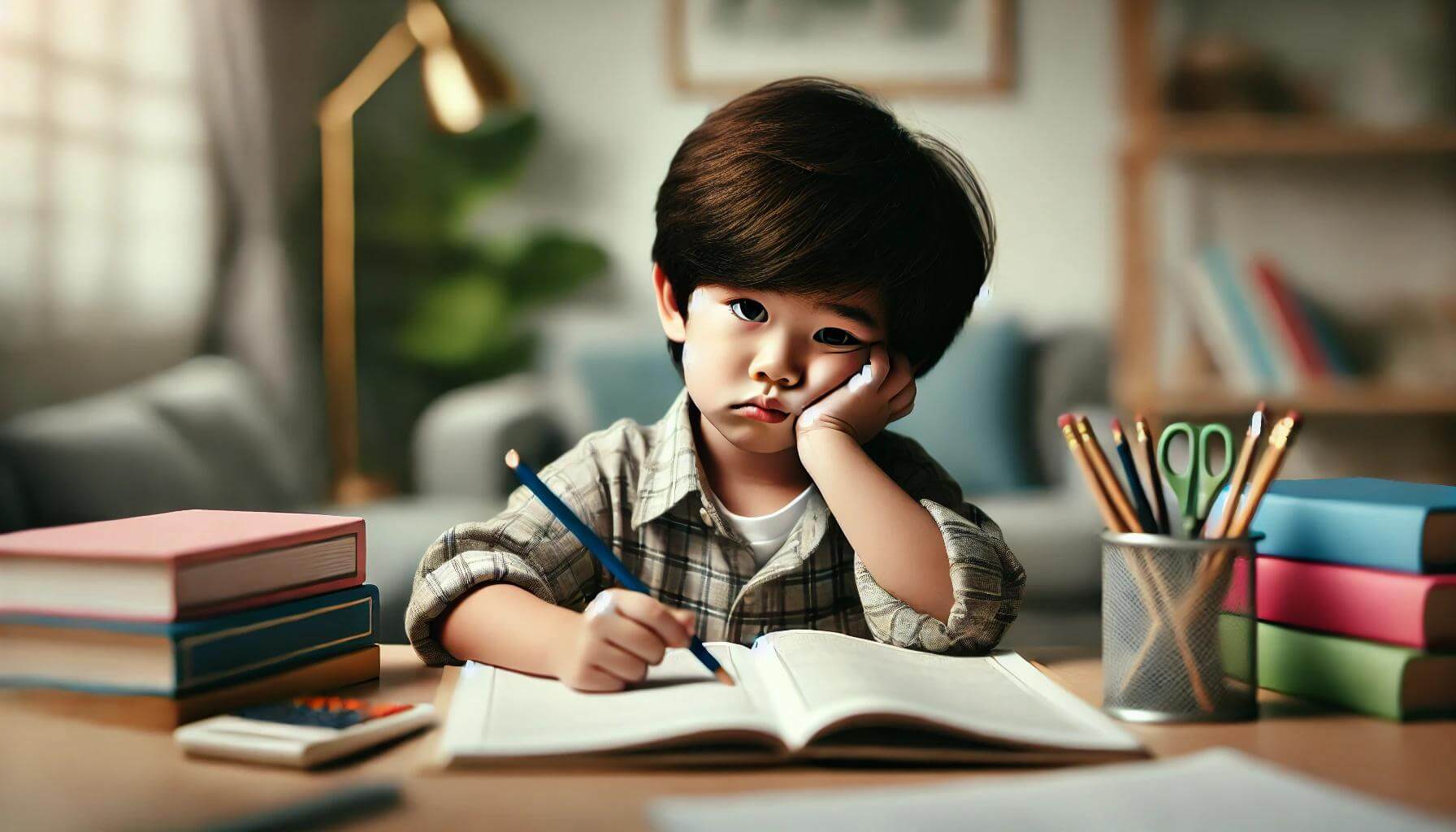 공부하기 싫어하는 아이 관련 사진