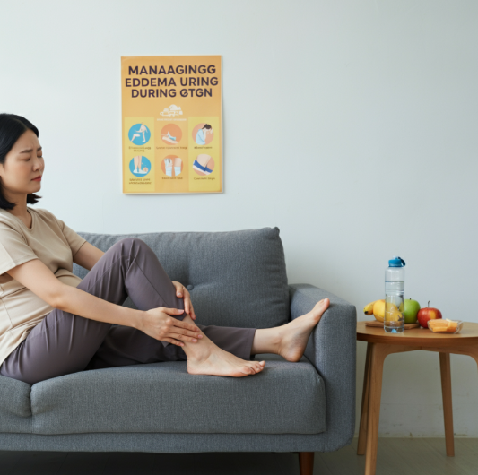 임신 중 부종이 호르몬 변화