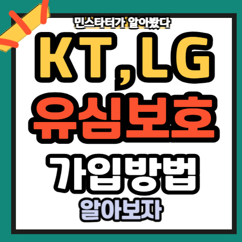 KT LG 유심 보호 서비스 가입방법(바로가기)