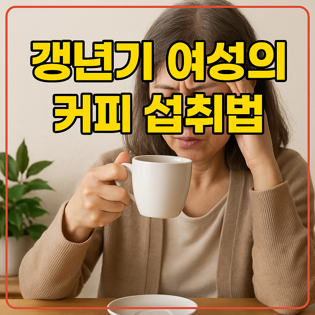 갱년기 여성의 커피 섭취법