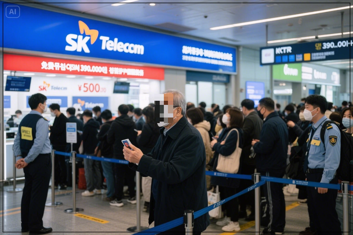 SK텔레콤-유심-교체-사람들-혼란