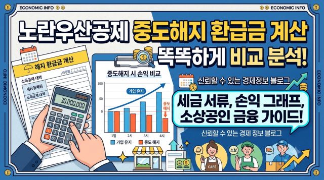 노란우산공제 해지하면 손해일까 환급금 세금 절세효과 실제 계산 비교