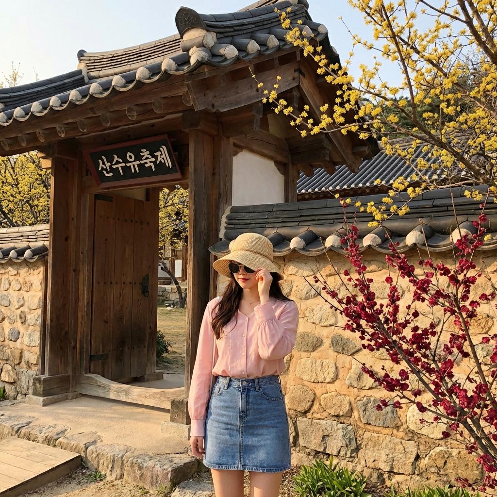산수유마을과 화엄사 홍매화를 하루에 다 보는 가장 효율적인 루트