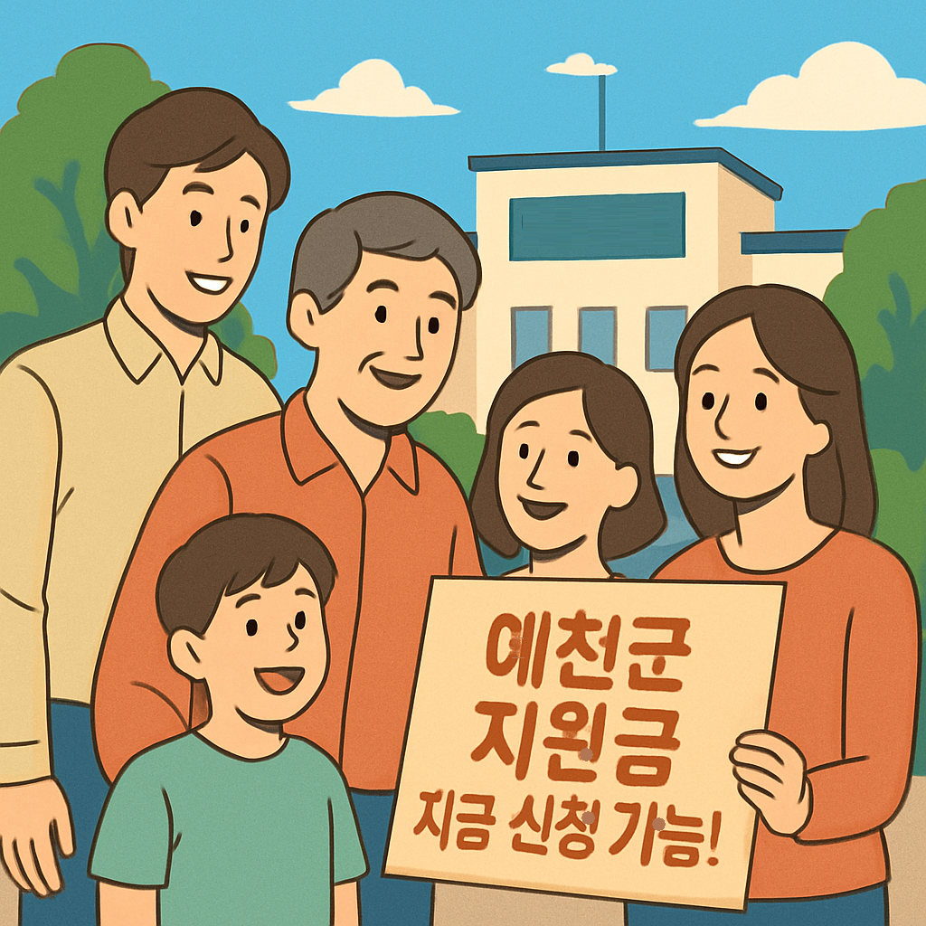 2025년 8월 경상북도 예천군 현재 신청 가능한 지원사업 총정리